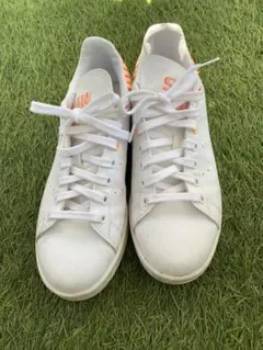 adidas スタンスミス ホワイト/オレンジ　25.0cm
