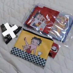 ベティ　ベティブープ　フラットポーチ　巾着　大中小　４点セット