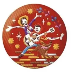 ディズニー刺繍缶バッジ　2　リメンバー・ミー