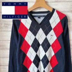 トミーヒルフィガー TOMMY HILFIGER アーガイル柄 ニット セーター