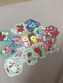BTS BT21 ステッカー カラフル セット 18枚