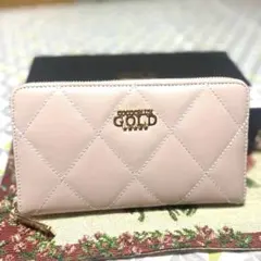 COCOCELUX GOLD 長財布 クロコ型押し ピンク×レッド - メルカリ