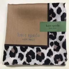④ケイトスペード　ハンカチ　レオパード　ヒョウ柄