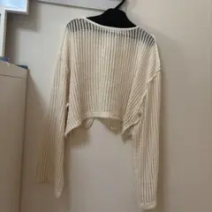 Kastane アイボリー クロップドカーディガン