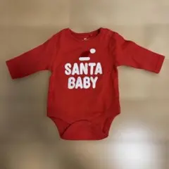 next サンタベビー ロンパース 赤