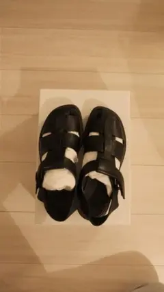 THE ROW Fisherman Flat Sandal Black 36のサムネイル