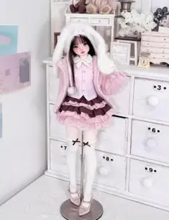 ★SEN★AF11064【afly】1/4洋服6点セット（ピンク/MSD）