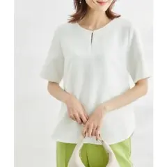 ROPE' PICNIC フロントホックハーフスリーブブラウス