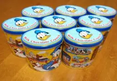【美品】ドナルドダック　ディズニーリゾート　クランチ缶　空缶　8個セット