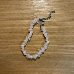 ローズクォーツ風 ピンクブレスレット 天然石風 韓国風