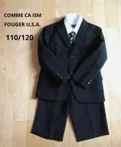 COMME CA ISM　フォーマルスーツ4点セット　110　120　ストライプ