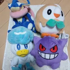 ポケットモンスター　ぬいぐるみ　4点