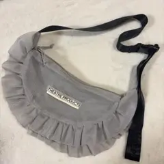 THEATRE PRODUCTS ショルダーバッグ　フリル　グレー　Mのサムネイル