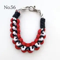 【在庫整理につき低価格】ハンドストラップ　パラコード　赤　白　黒　ハンドメイド