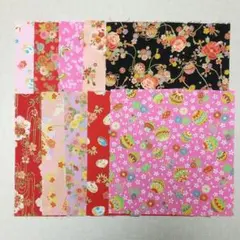 【即購入OK】 はぎれ　綿生地 和柄 10枚セット(A) 20cm x 20cm