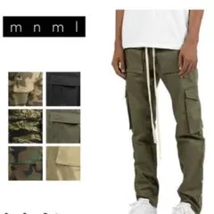 【美品】　mnml ミニマル カーキ コットン カーゴパンツ　Sサイズ