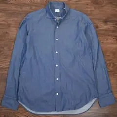 BEAMS HEART　ビームス　カッタウェイシャツ　ネイビー　Lサイズ