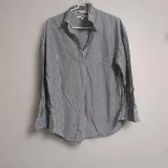 UNIQLO ストライプ柄 長袖シャツ M