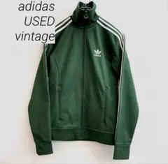 ★adidas★アディダス トラックジャケット 緑 グリーン✖️ホワイト Mサイズ