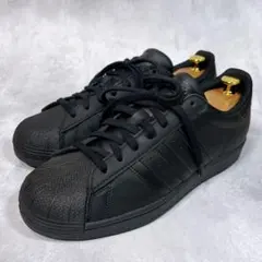 ☆美品☆【アディダス】スーパースター (27) EG4957 オールブラック