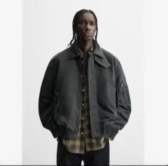 ZARA ザラ ウォッシュド ワックスフィニッシュジャケット S 完売品