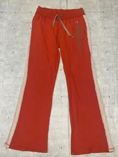 00s Champion ブーツカット うすでのスウェットパンツ デカロゴ