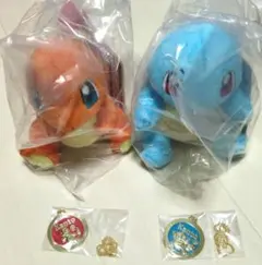 一番くじ　ポケモン　ヒトカゲ　ゼニガメ　４個セット　C賞 J賞