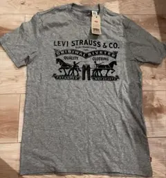 Levi's リーバイス ロゴプリント Tシャツ グレー Sのサムネイル