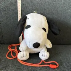 スヌーピー ぬいぐるみ がま口 ポシェット