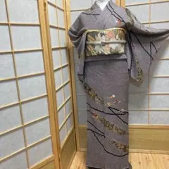 D604 訪問着　総絞り　花模様　正絹　着物　袷　しつけ糸付き未使用極美品 D616 訪問着 金彩 花模様 正絹 着物 袷 しつけ糸付き未使用極美