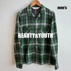 ユナイテッドアローズ ビューティ＆ユース チェックシャツ L