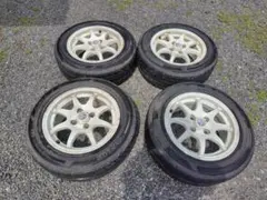 無限M-2 14インチ6JJ＋45 100 /4H タイヤ付きシビックインテグラ