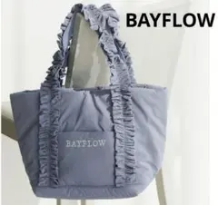 BAYFLOW [マチが広くて使いやすい]フリルロゴトートM
