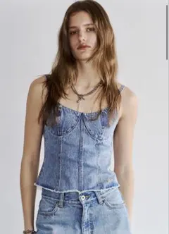 JOSEMOON DENIM BUSTIERのサムネイル