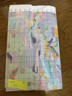 クロスステッチ⭐︎リサイクル布⭐︎14ct⑨