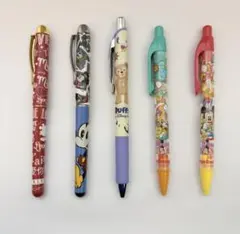 ディズニーデザインボールペン5本セット