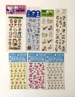 スヌーピー ステッカー シール まとめ売り 7枚セット