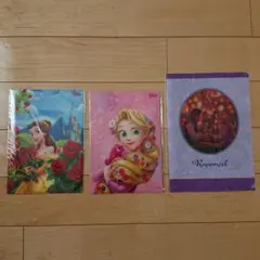 ディズニー ベル、ラプンツェル クリアファイル