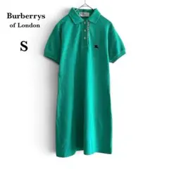 希少 90s Burberrys ポロワンピース ヴィンテージ ホースロゴ S