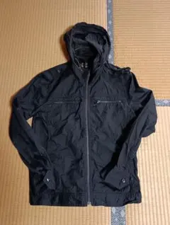 Roushatte ルーシャット ミリタリー ジャケット パーカー M ブラック