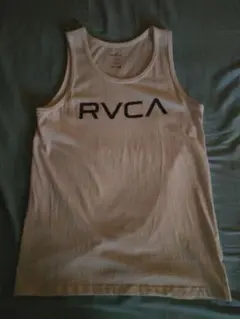 RVCA デカロゴ ホワイト タンクトップ 美品 送料込みのサムネイル