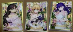 Fate stay night 20周年 アクリル色紙 遠坂凛 セイバー 間桐桜