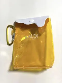 KALDI COFFEE FARM クリアポーチ カラビナ付き