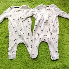 GAP ペンギン柄ロンパース2着セット 60cm