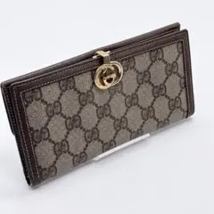 GUCCI　オールドグッチ　ヴィンテージ　GG柄　二つ折り長財布　お札入れ グッチ(GUCCI) オールドグッチ(OLD GUCCI) 中古 メンズ長財布