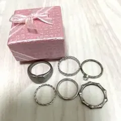 リングまとめ売り シルバー系 デザインリング セット