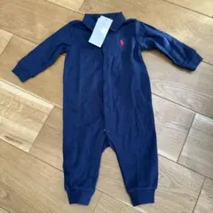 新品　70 ポロ・ラルフ・ローレン ネイビー ロンパース