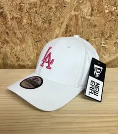 ◆海外正規品◆ New Era LAニューエラキャップ帽子ドジャース 白 ピンク