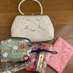 難あり未使用和装用バッグ&新品小物入れ他4点セット