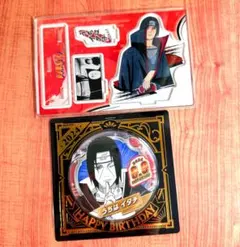 NARUTOベースヤードトーキョーうちはイタチ缶バッジクリアアート